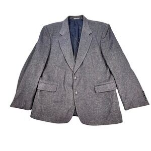 Executive Collection Blue Wool Camel Hair Blazer Mens 42R Sport Coat Slovakia